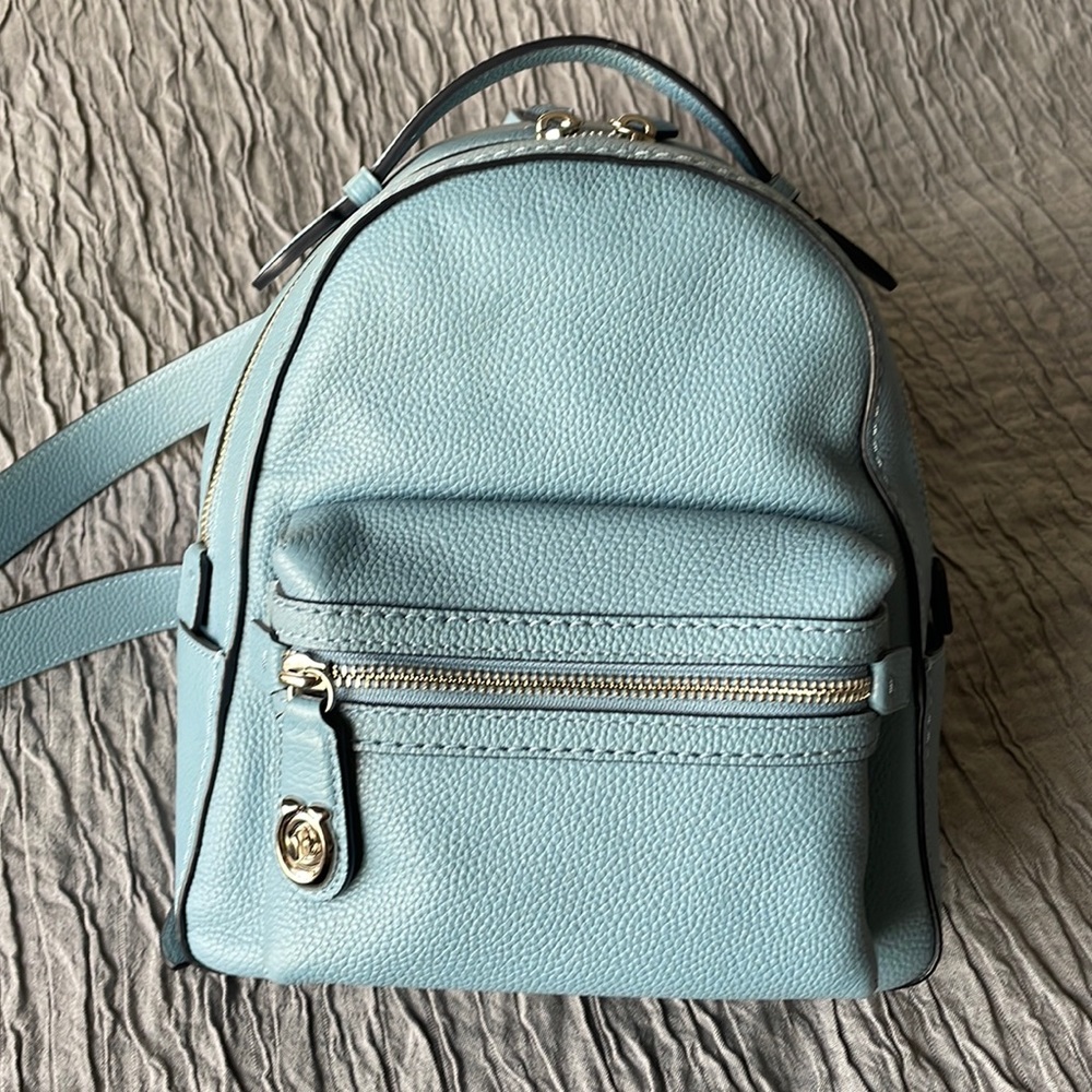 Coach leather mini backpack